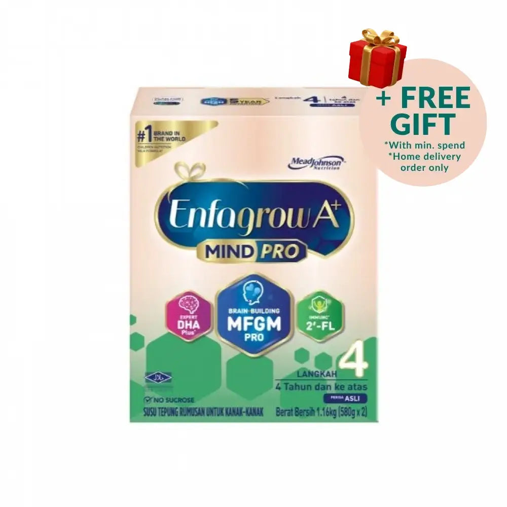 Enfagrow A+ S4 original milk powder in a 1.6kg box designed for brain development in children 2 years and older