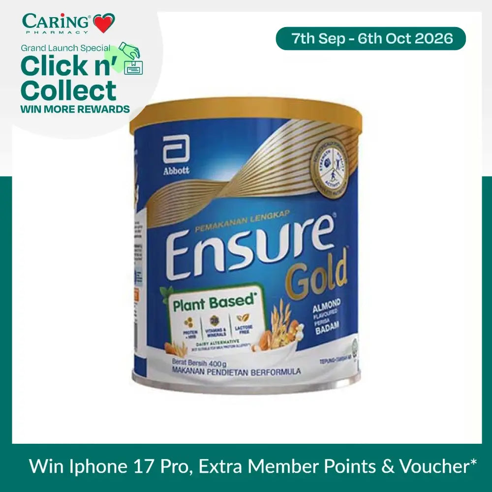 ENSURE GOLD (HMB) PLANT BASED ALMOND 400G