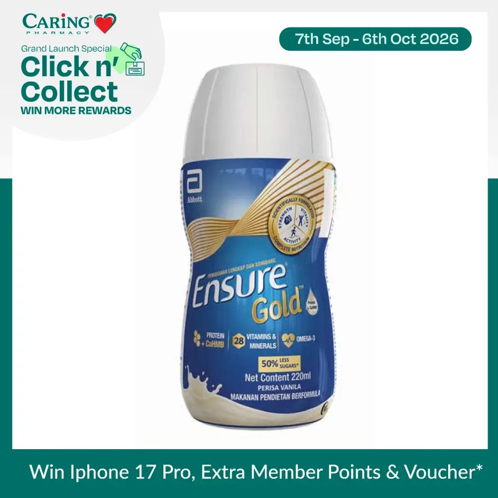 ENSURE GOLD VANILLA RPB 220ML