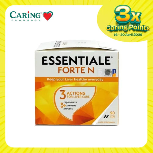 Essentiale Forte N liver supplement box with 90 capsules for liver health and protection