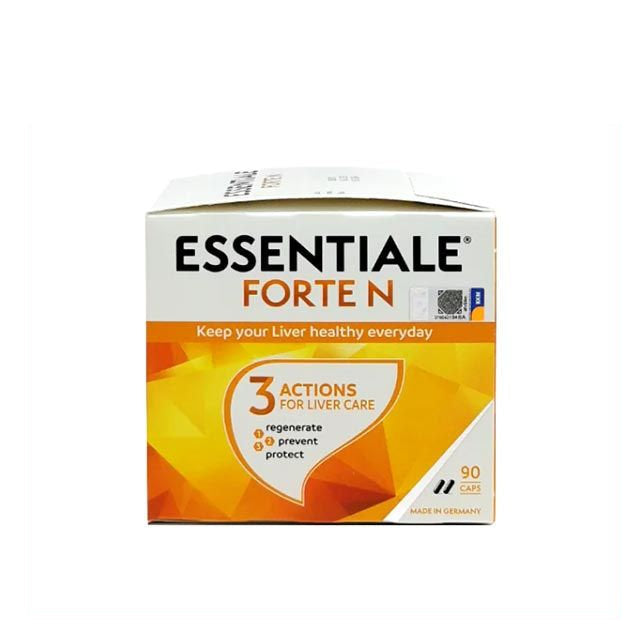 Essentiale Forte N liver supplement box with 90 capsules for liver health and protection