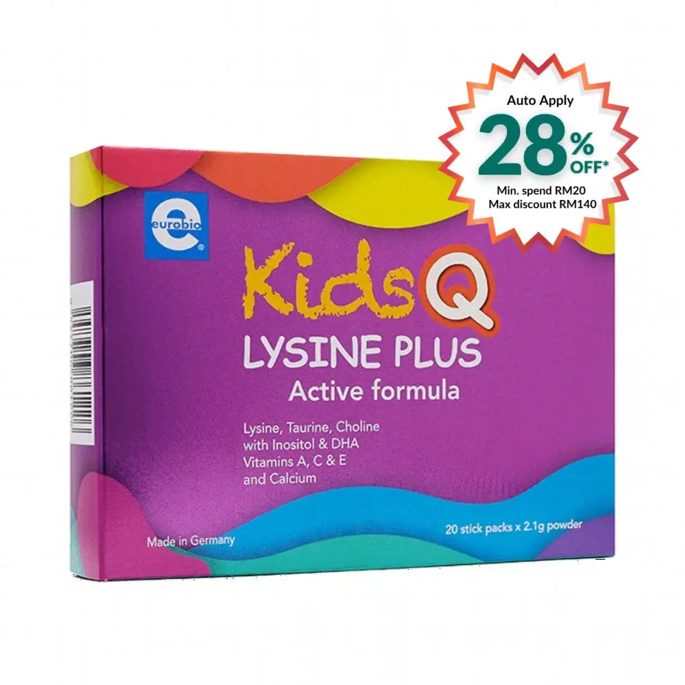 EUROBIO KIDS Q LYSINE PLUS ACTIVE FORMULA 20S