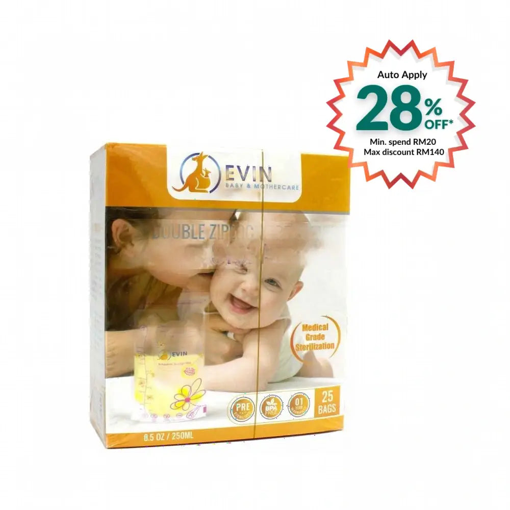 EVIN BREAST MILK STORAGE BAG 250ML 25S