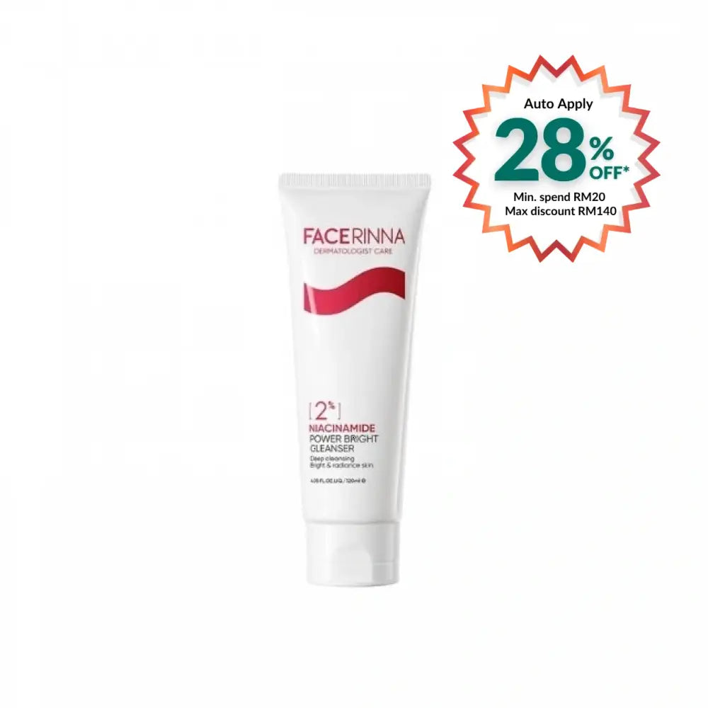 FACERINNA 2% NIACINAMIDE POWER BRIGHT CLEANSER 120ML