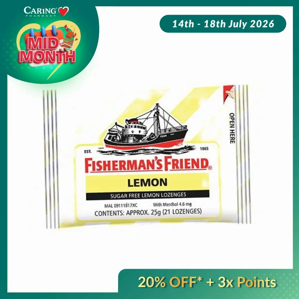 FISHERMAN’S FRIEND SUGARFREE LEMON 25G