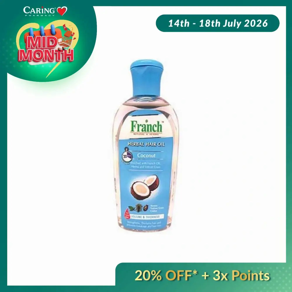 FRANCH HERBAL HAIR OIL COCONUT 200ML