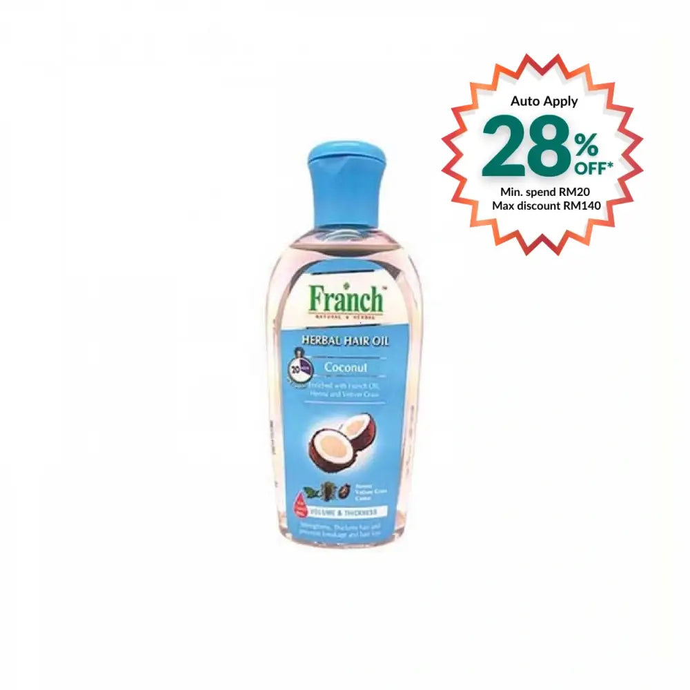 FRANCH HERBAL HAIR OIL COCONUT 200ML
