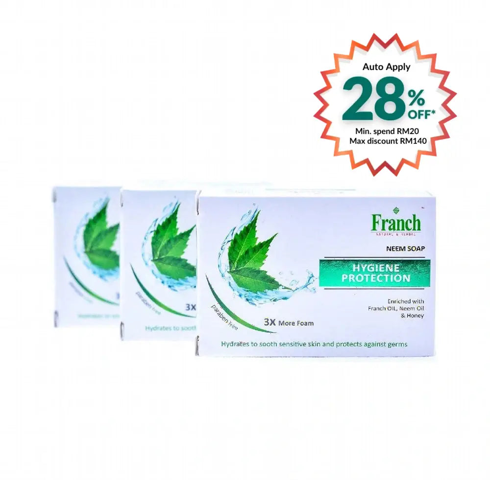 FRANCH NEEM BAR SOAP 100G 3S