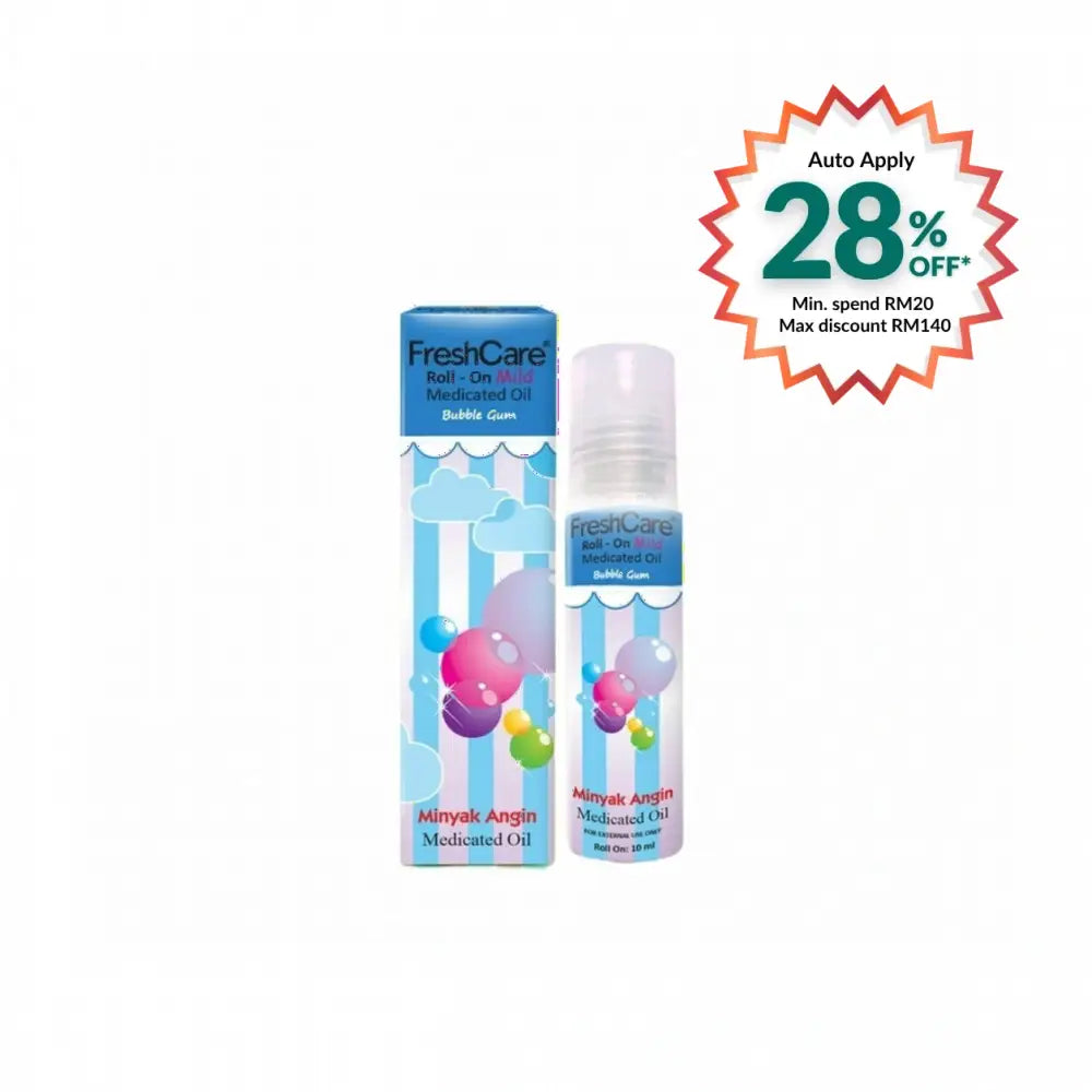 FRESHCARE ROLL-ON MEDICATED OIL BUBBLEGUM 10ML