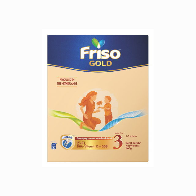 Friso Gold Step 3 milk powder in a 600g pack, suitable for toddlers over 1 year old