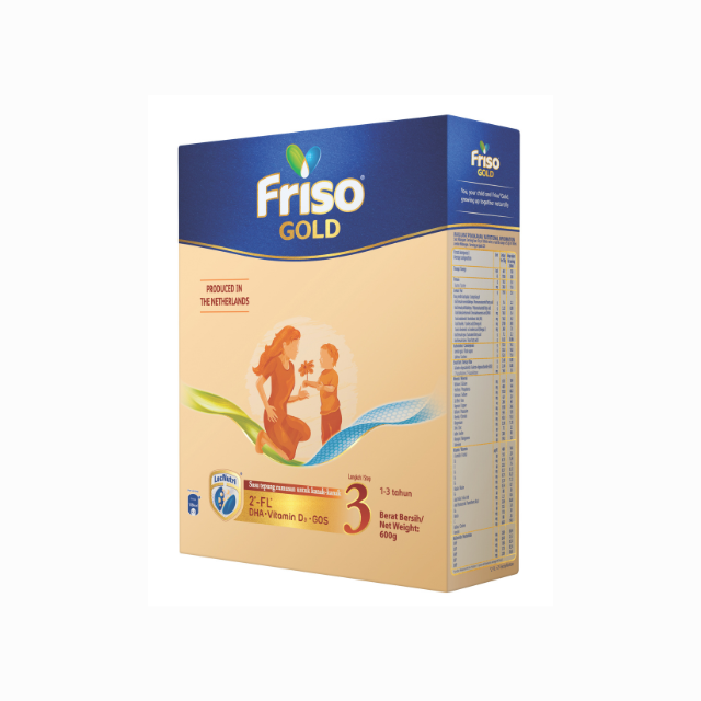 Friso Gold Step 3 milk powder 600g carton for toddlers with balanced nutrition and essential vitamins