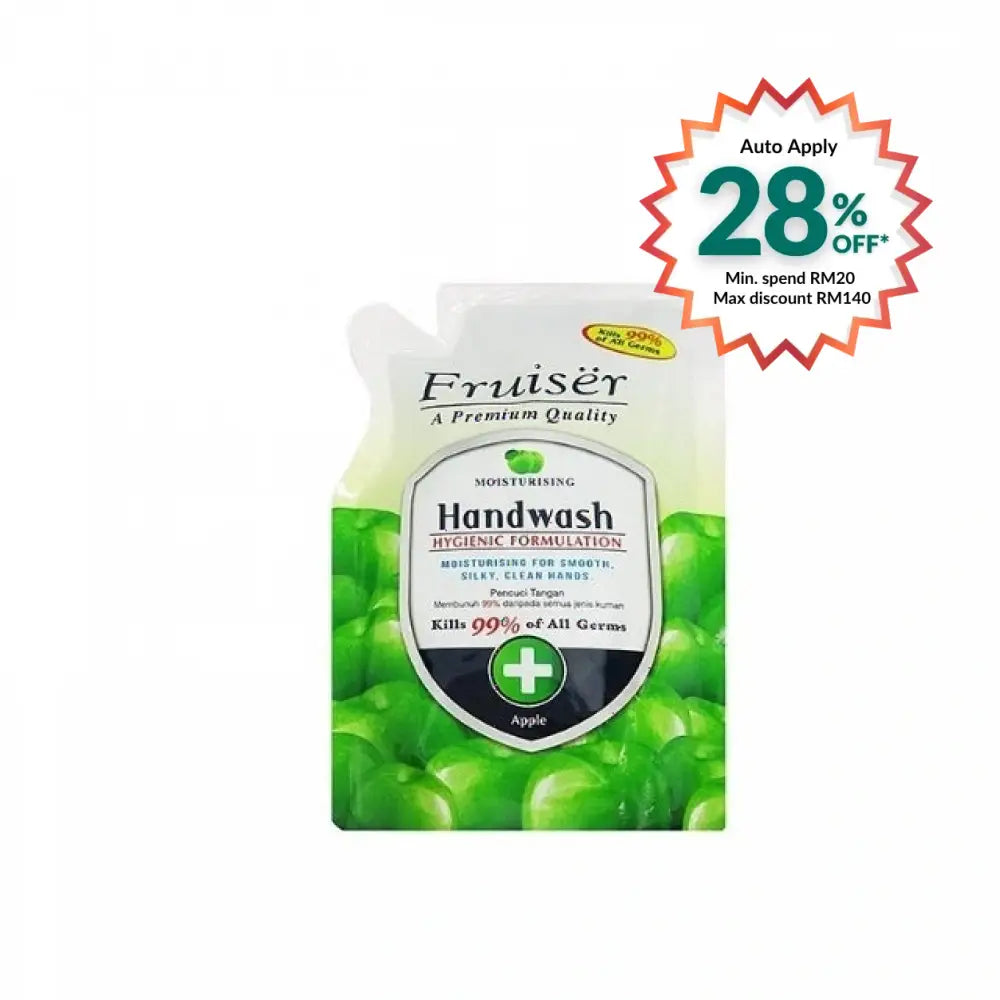 FRUISER HAND WASH REFILL POUCH APPLE 400ML