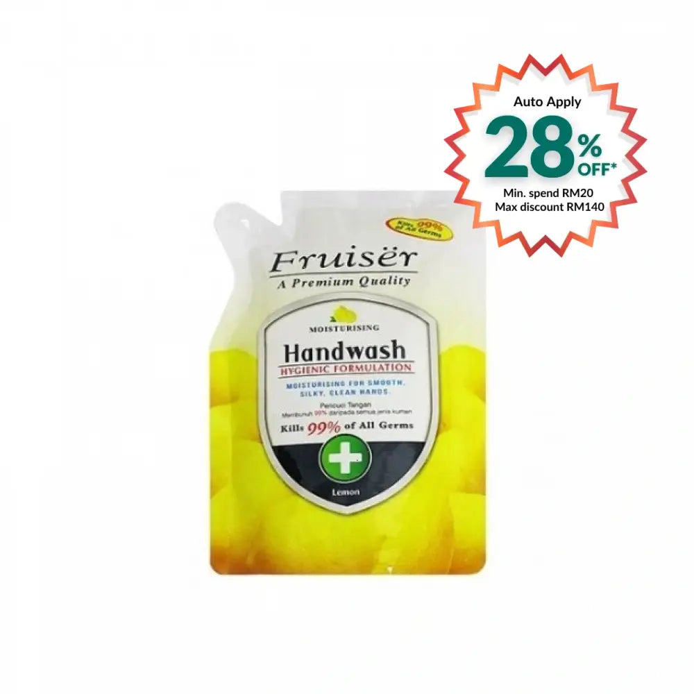 FRUISER HAND WASH REFILL POUCH LEMON 400ML