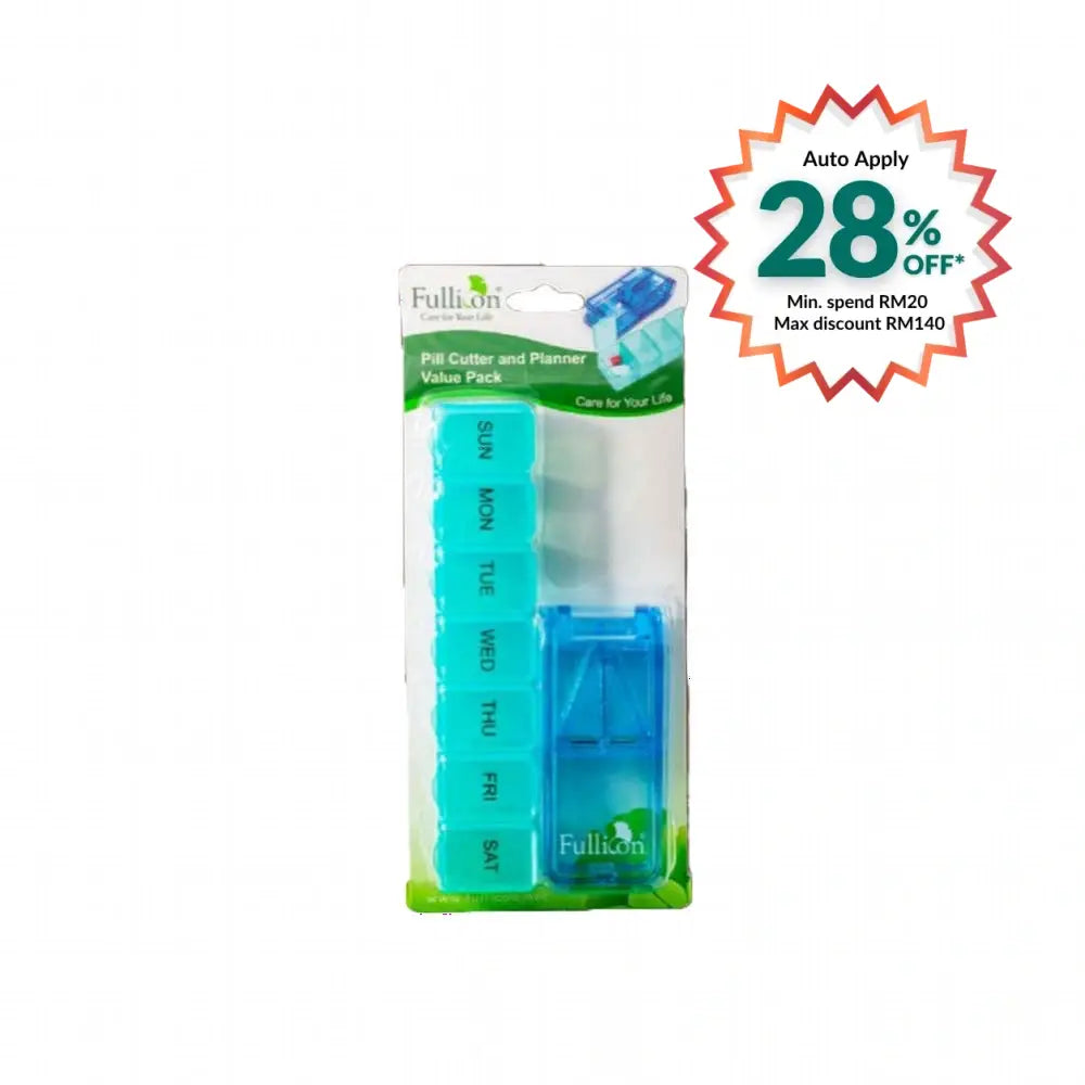 FULLICON PILL CUTTER AND 7 DAYS PILL BOX (VALUE PACK)