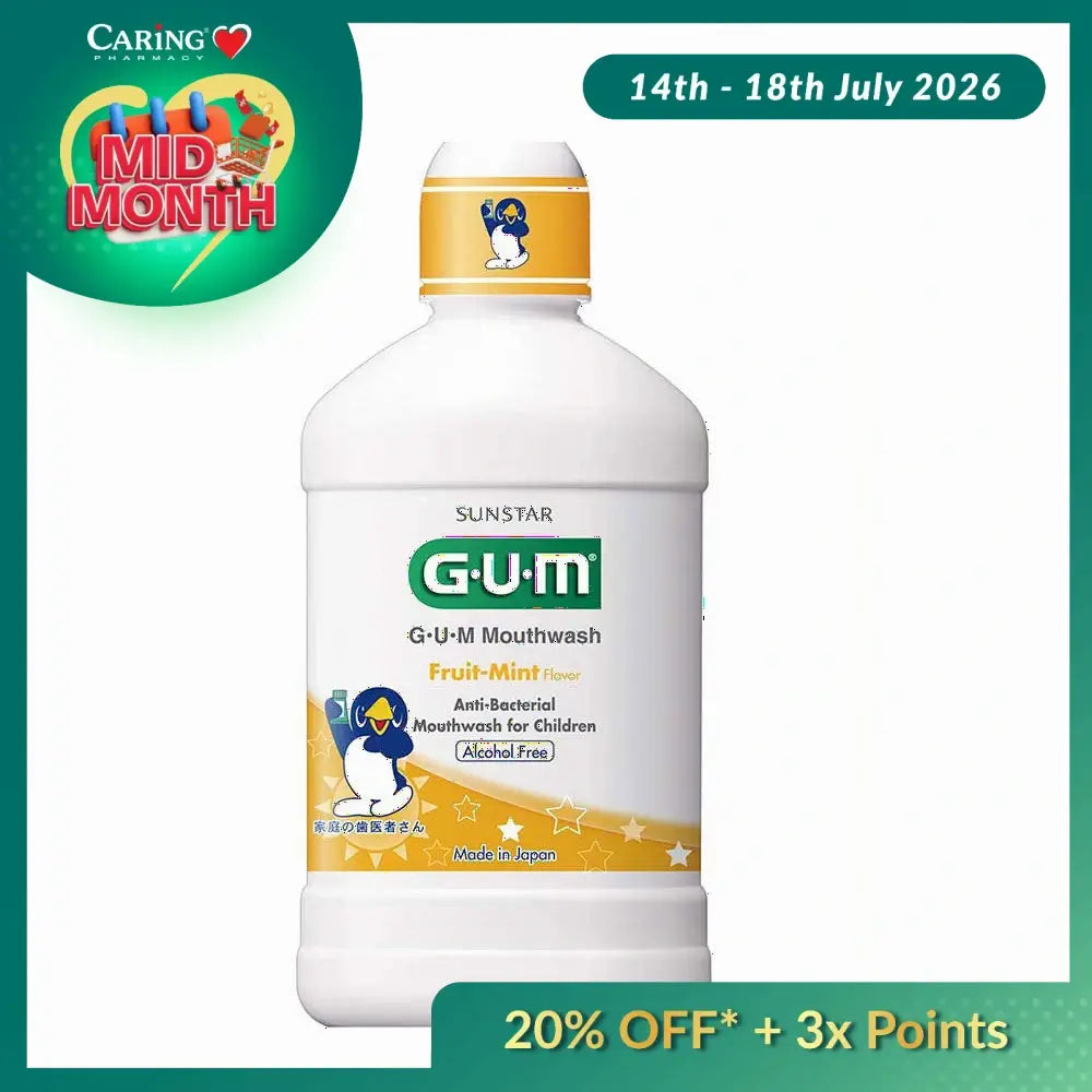 G.U.M FRUIT MINT CHILDREN MOUTHWASH 250ML