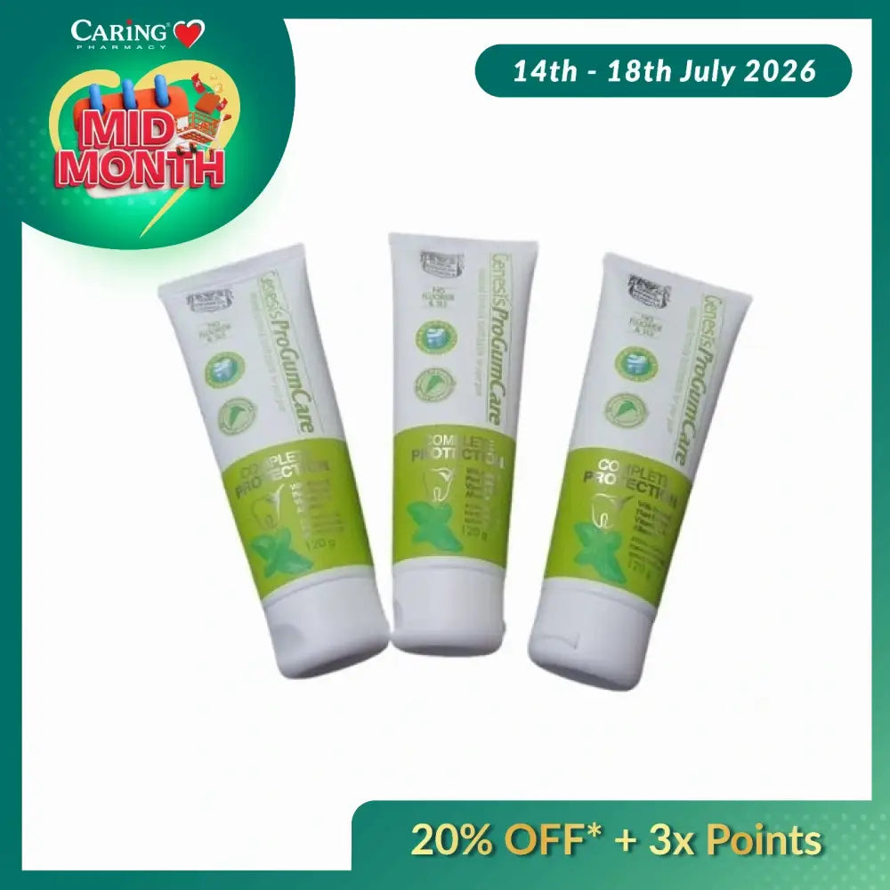 GENESIS PROGUMCARE TOOTHPASTE 120G 3S