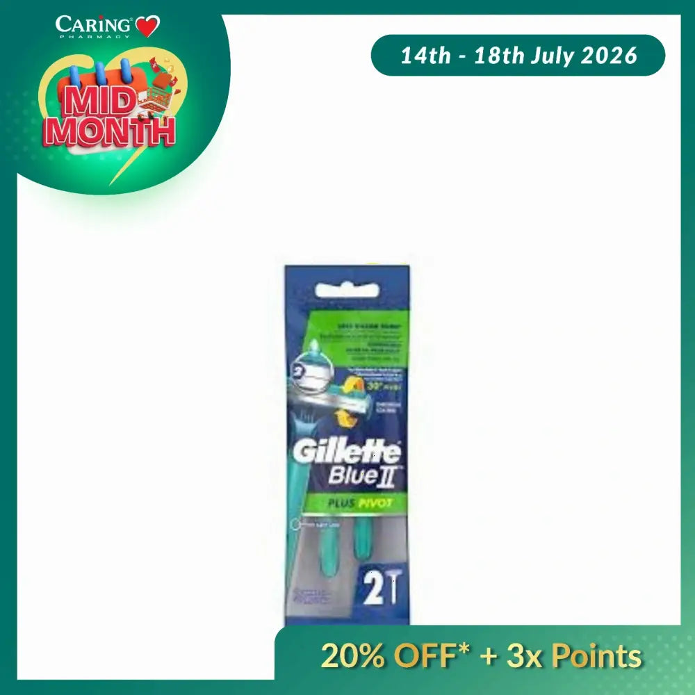 GILLETTE BLUE II PLUS PIVOT RAZOR 2S