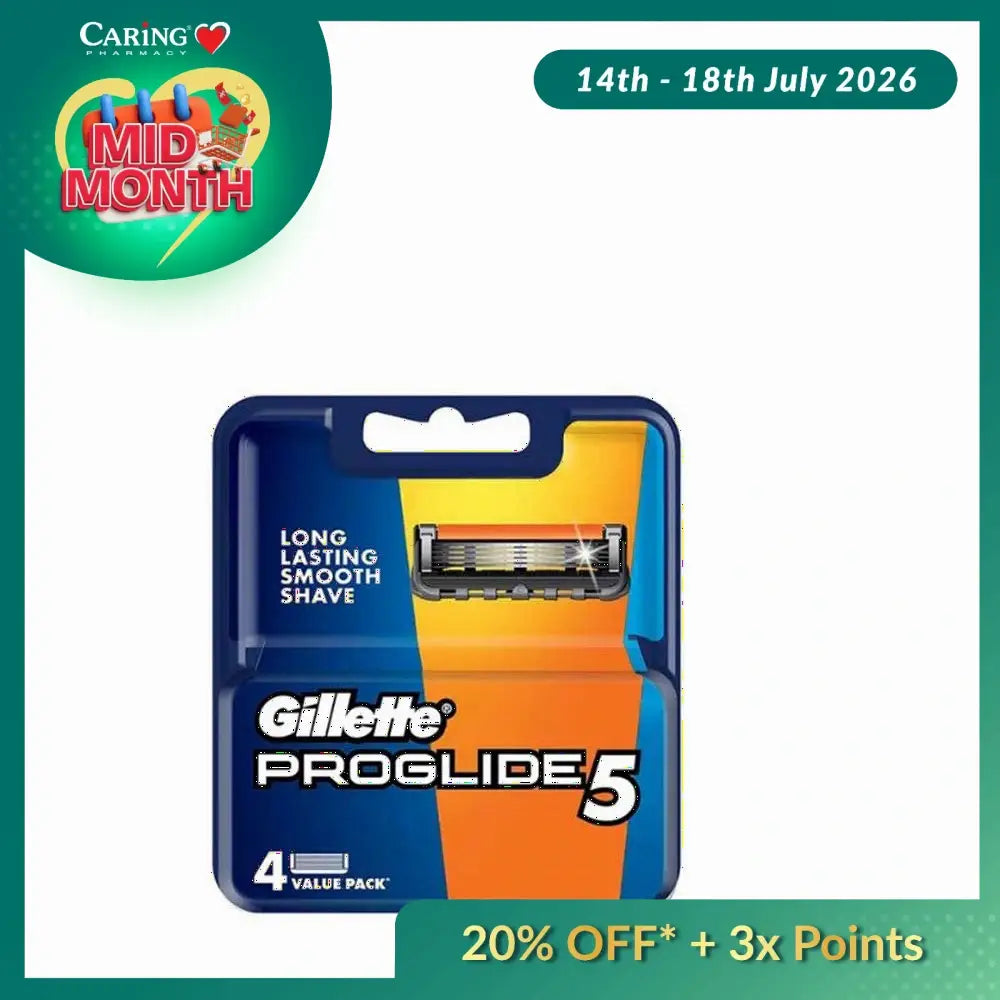 GILLETTE FUSION PROGLIDE CARTRIDGES 4S