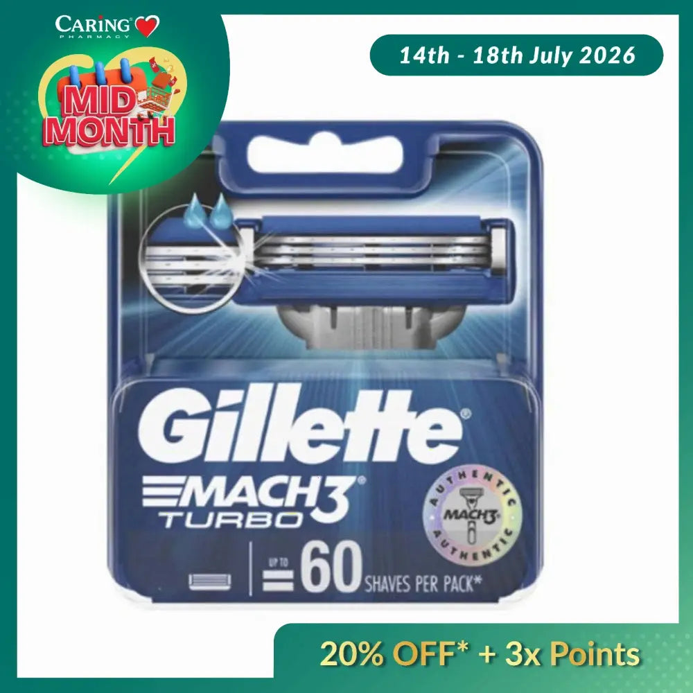 GILLETTE MACH 3 TURBO CARTRIDGES 4S