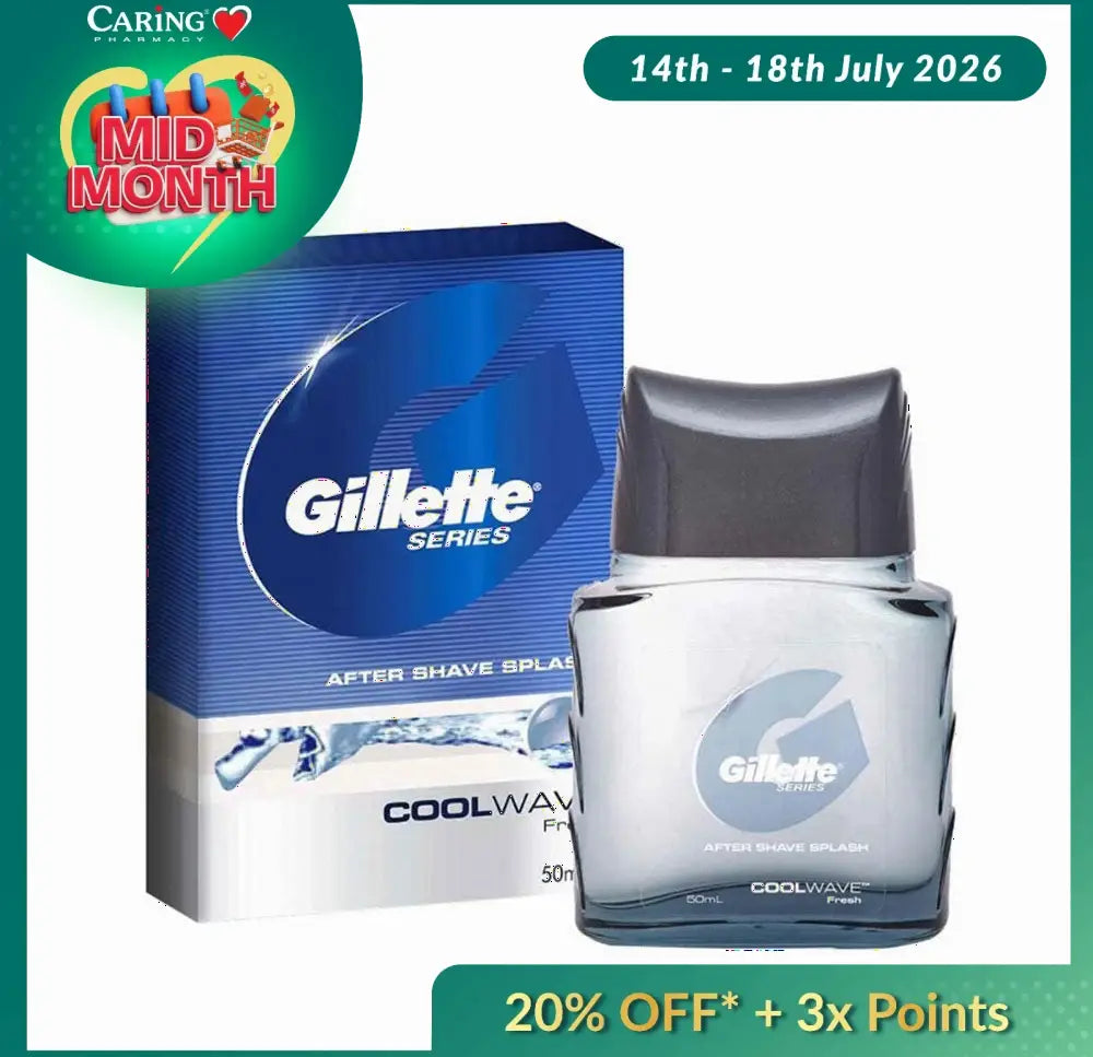 GILLETTE SERIES AFTER SHAVE SPLASH COOL WAVE 50ML