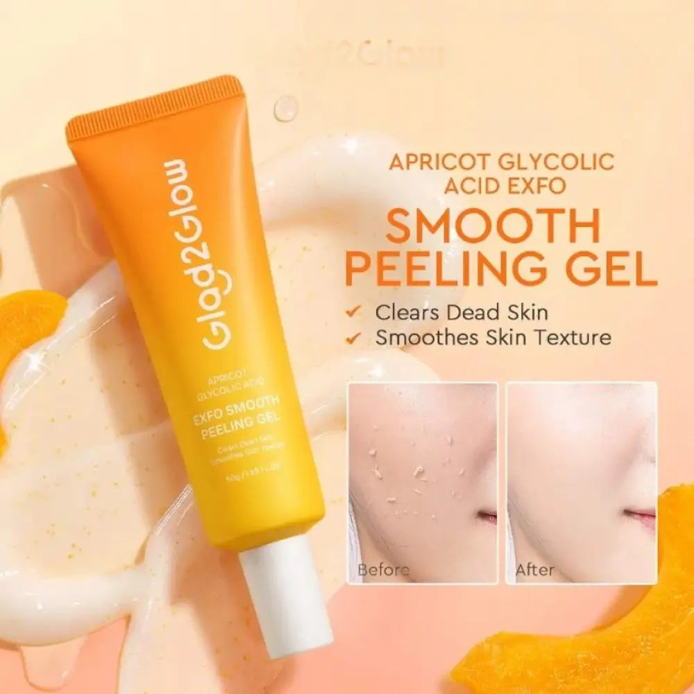 GLAD2GLOW APRICOT GLYCOLIC ACID EXFO SMOOTH PEELING GEL 50G