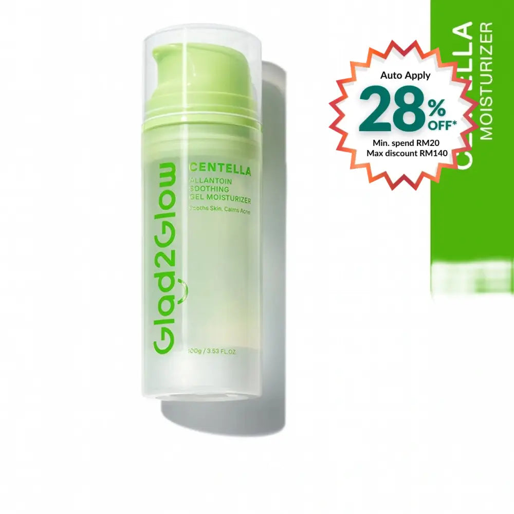 GLAD2GLOW CENTELLA ALLANTOIN SOOTHING GEL MOISTURIZER 100G