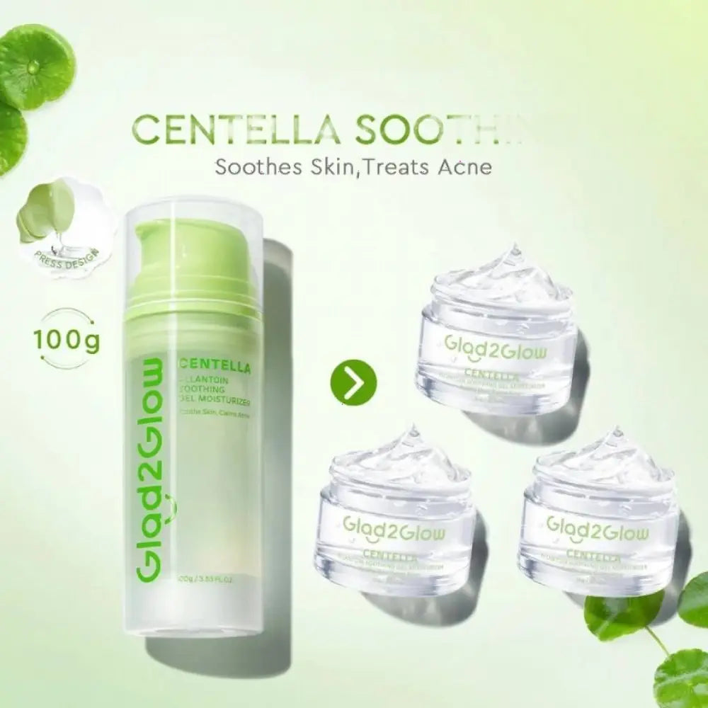 GLAD2GLOW CENTELLA ALLANTOIN SOOTHING GEL MOISTURIZER 100G