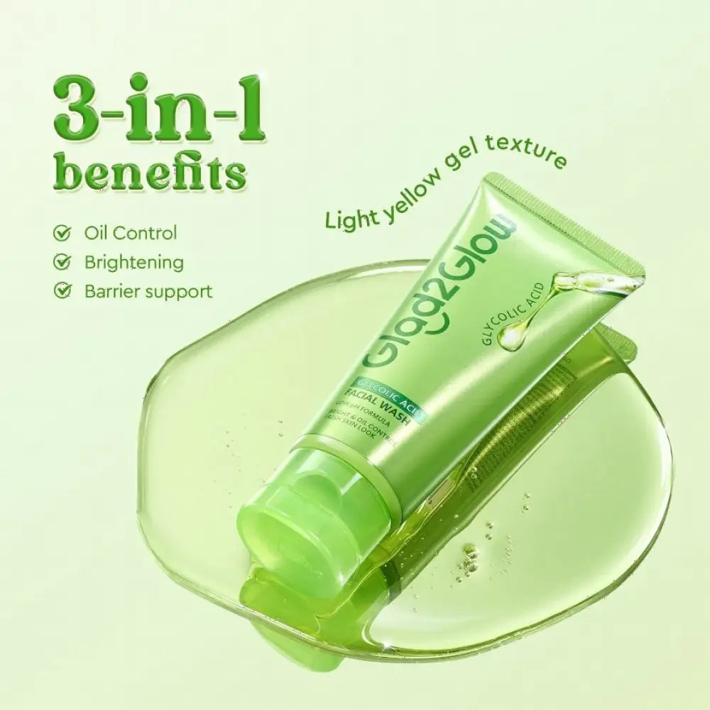 GLAD2GLOW GLYCOLIC ACID FACIAL WASH 70G