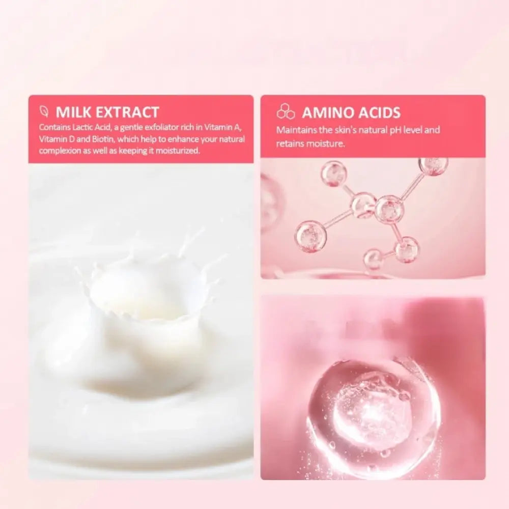 GLAD2GLOW MILK AMINO ACIDS BRIGHTENING CLEANSER 80G