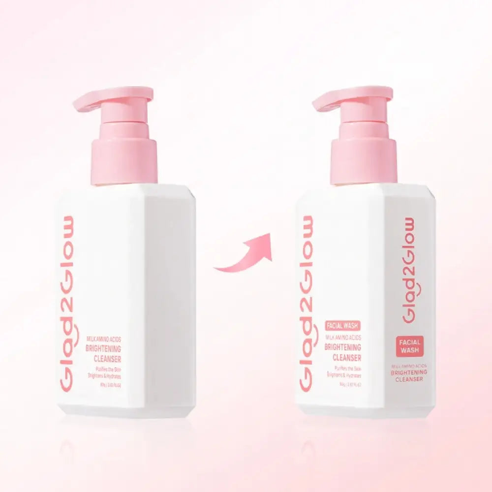 GLAD2GLOW MILK AMINO ACIDS BRIGHTENING CLEANSER 80G