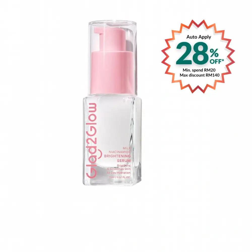 GLAD2GLOW MILK NIACINAMIDE BRIGHTENING SERUM 17ML