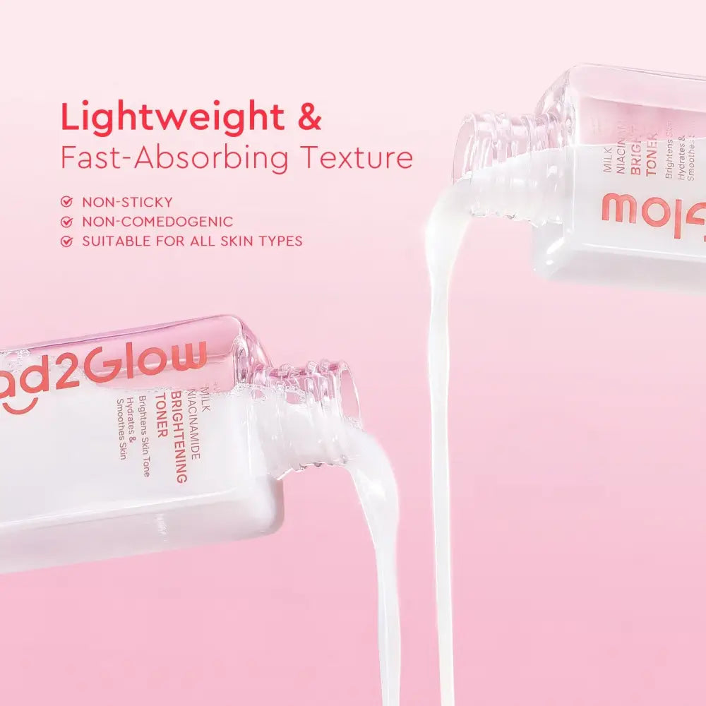 GLAD2GLOW MILK NIACINAMIDE BRIGHTENING TONER 80ML
