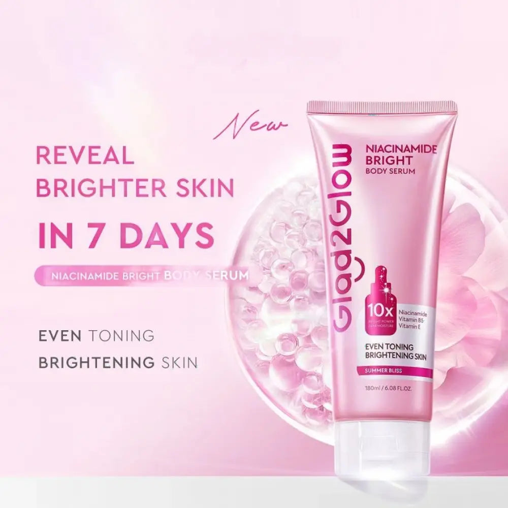 GLAD2GLOW Niacinamide Bright Body Serum 180ml