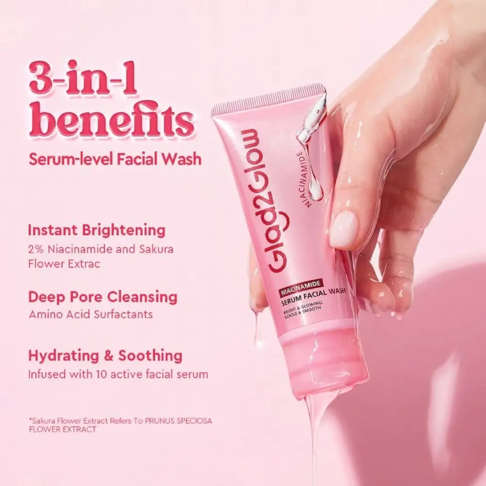 GLAD2GLOW NIACINAMIDE FACIAL WASH 70G