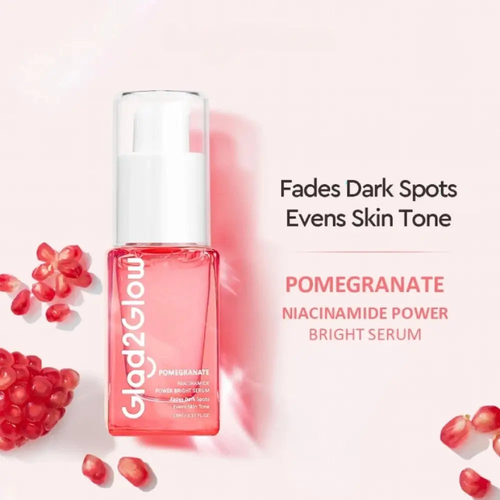 GLAD2GLOW POMEGRANATE 10% NIACINAMIDE POWER BRIGHT SERUM 17ML