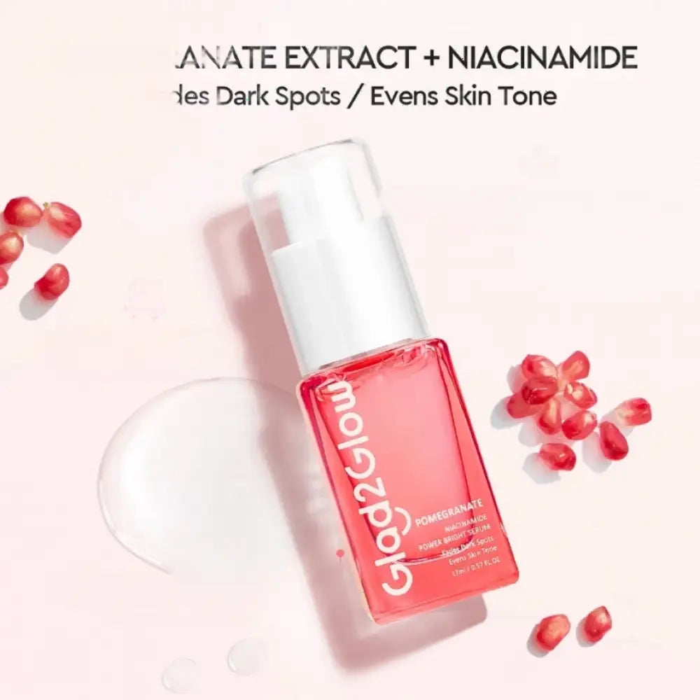 GLAD2GLOW POMEGRANATE 10% NIACINAMIDE POWER BRIGHT SERUM 17ML