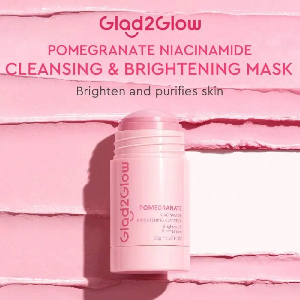 GLAD2GLOW POMEGRANATE NIACINAMIDE BRIGHTENING CLAY STICK 25G