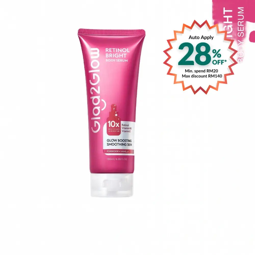GLAD2GLOW RETINOL BRIGHT BODY SERUM 180ML
