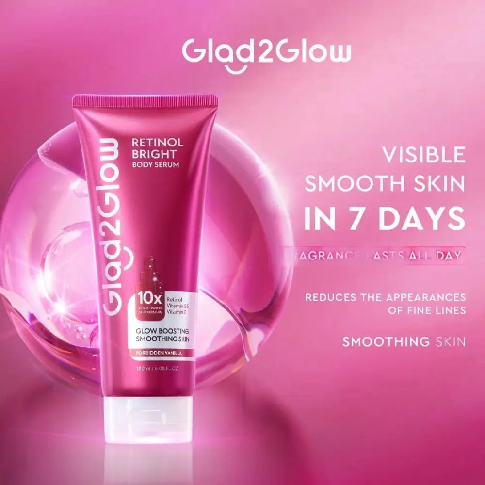GLAD2GLOW RETINOL BRIGHT BODY SERUM 180ML