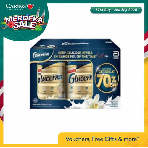 GLUCERNA VANILLA 1.97KG VALUE PACK (800GX2+370G)