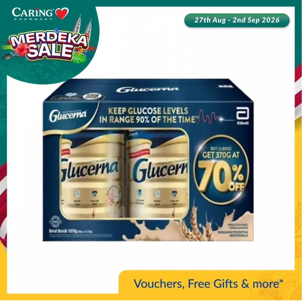 GLUCERNA WHEAT 1.97KG VALUE PACK (800GX2+370G)