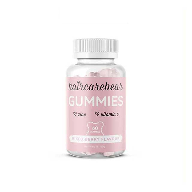 Hair Care Bear hair growth gummies in mixed berry flavor with zinc and vitamin C for healthier hair