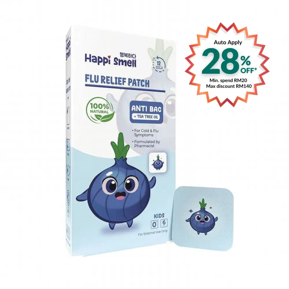 HAPPI SMELL ONION ESSENTIAL OIL PATCH ANTI BAC 6S