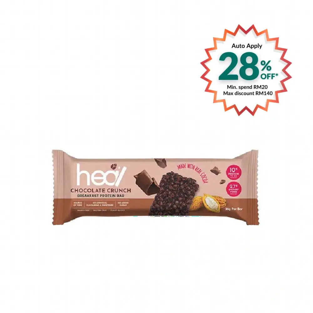 HEAL CHOCOLATE CRUNCH PROTEIN BAR 38G