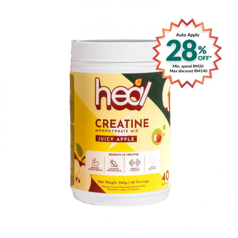 HEAL CREATINE MONOHYDRATE MIX JUICY APPLE 240G