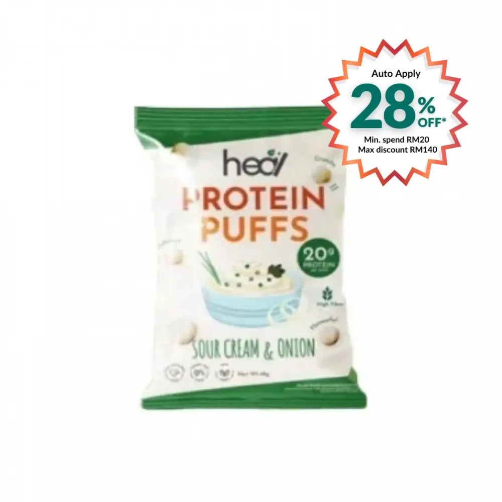 HEAL SOUR CREAM & ONION PROTEIN PUFF 48G