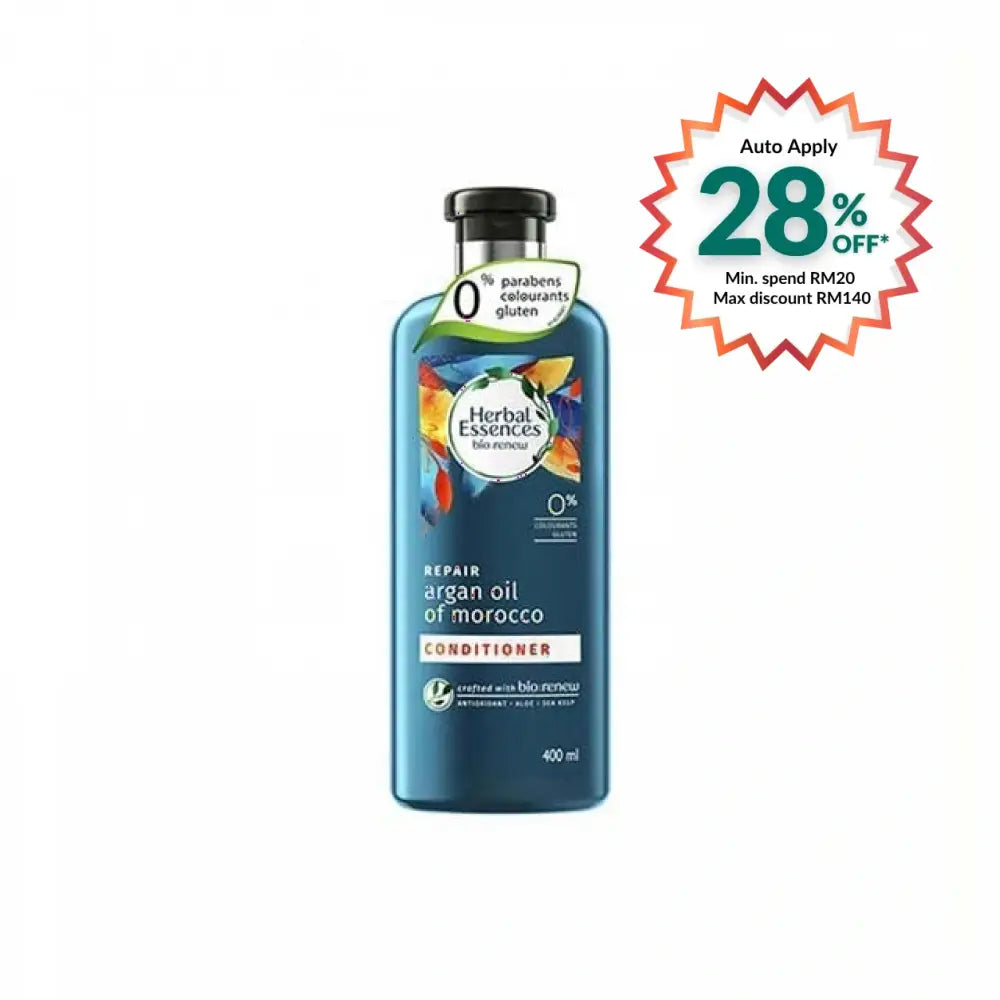 HERBAL ESSENCES MOROCCAN ARGAN OIL CONDITIONER 400ML