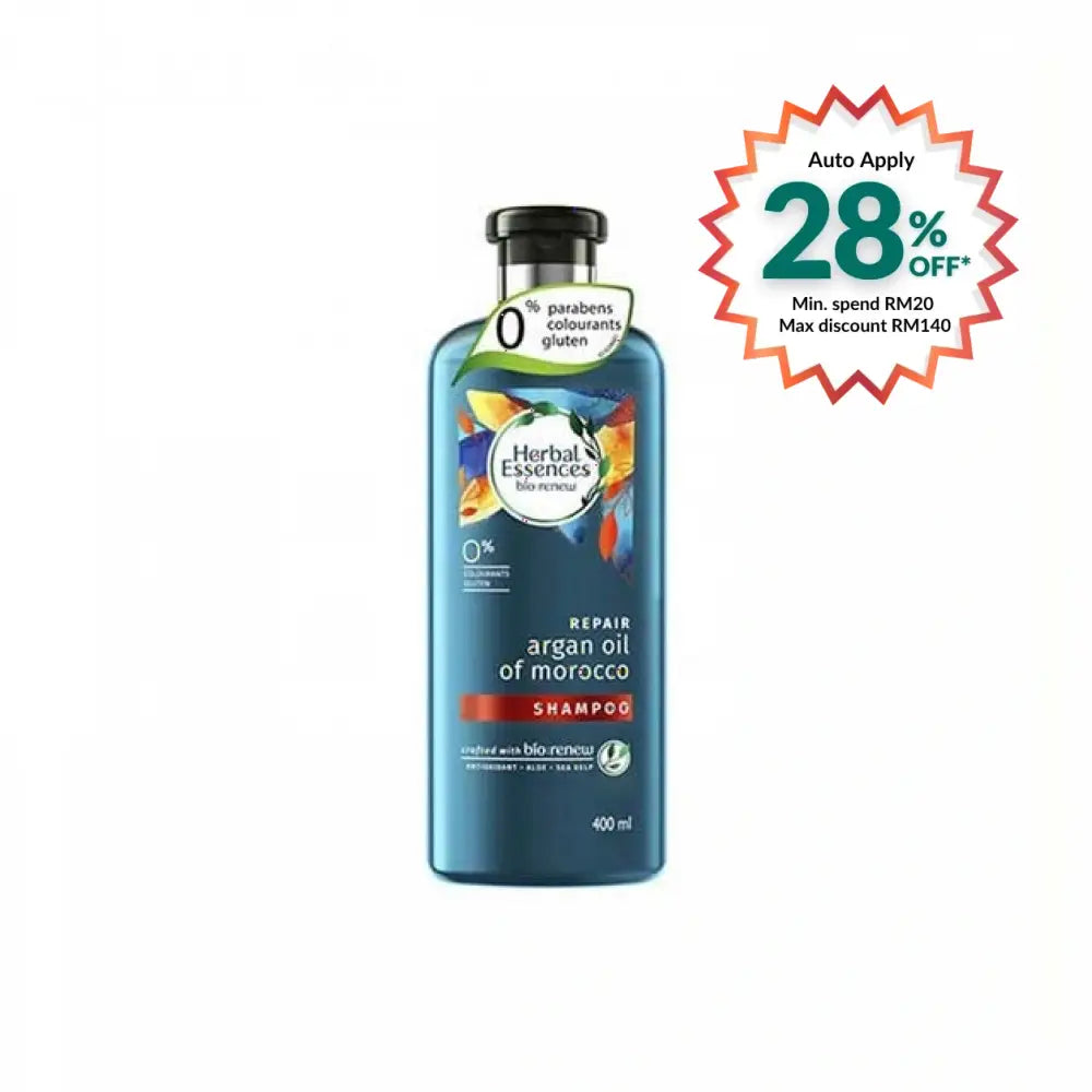 HERBAL ESSENCES MOROCCAN ARGAN OIL SHAMPOO 400ML