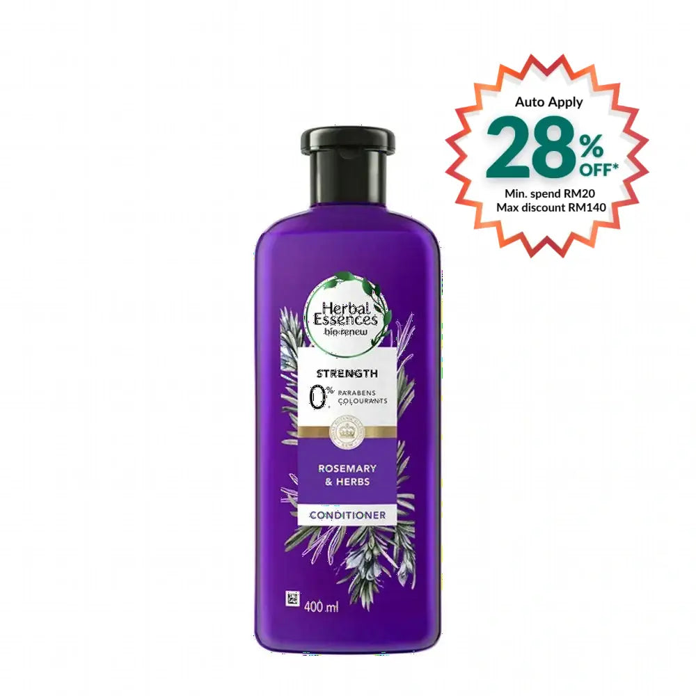 HERBAL ESSENCES ROSEMARY & HERBS CONDITIONER 400ML