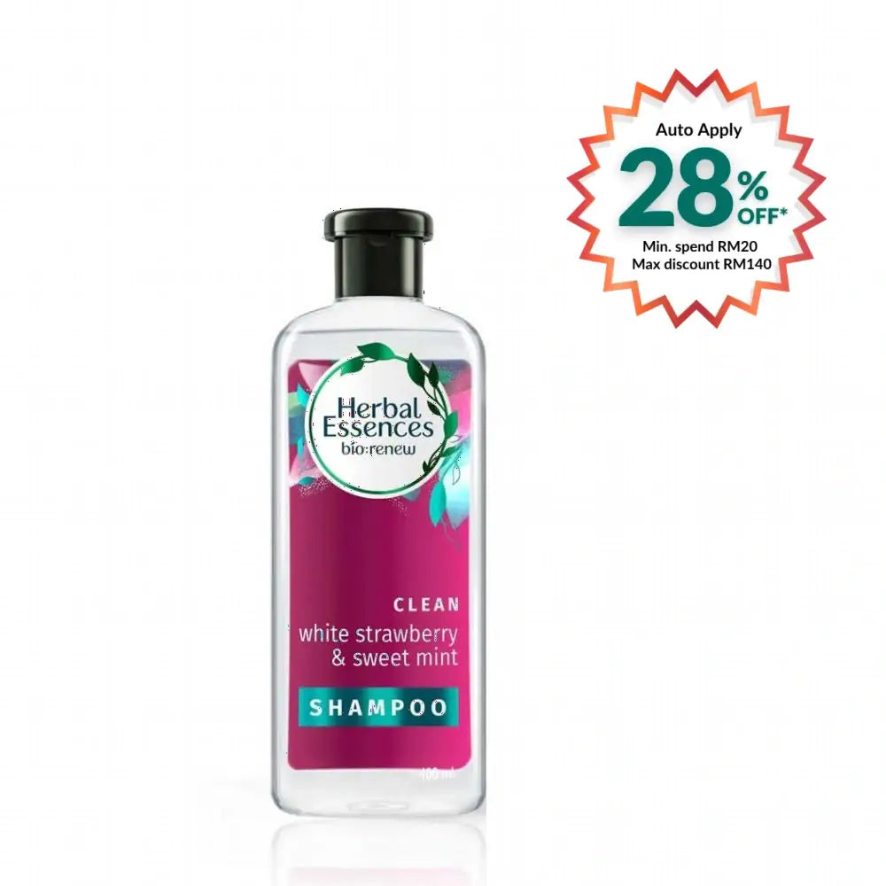 HERBAL ESSENCES STRAWBERRY MINT SHAMPOO 400ML